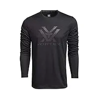 vortex optics core logo performance grid chemises, noir, taille m