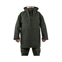 teursa veste d'hiver pour homme - 70 % laine - sweat à capuche - s-xxl, green, xx-large