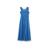 vila robe longue vilynnea-noos, bleu fédéral-détails : élastique, 44 femme