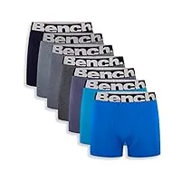 bench - keating lot de 7 boxers en jersey pour homme - coupe classique - ensemble cadeau de sous-vêtements (m, assorti), keating lot de 7, m