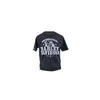 harley-davidson t-shirt pour homme en coton freedom dealer t-shirt à manches courtes pour homme avec maille côtelée, col rond, 3xl