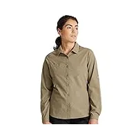 craghoppers expert kiwi l/s chemise pour femme bouton bas, galet, 38