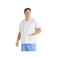 misemiya - blouse blanche chimie unisexe - blouse medicale homme - blouse laboratoire homme - blouse de travail femme q816 - xx-large, blanc