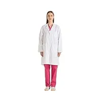 misemiya - blouse blanche chimie femme - blouse medicale femme blouse de travail femme q8161 - medium, blanc