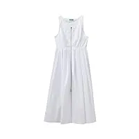 united colors of benetton robe 44wtdv03k, blanc optique 101, m femme