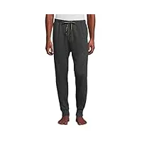 reebok pantalon de pyjama pour homme - pantalon de jogging en polaire (taille : s-xl), gris anthracite chin ., s
