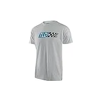 troy lee designs boxed out mens short sleeve t-shirt silver xl