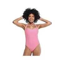 body glove maillot de bain une pièce pour femme smoothies electra uni avec bretelles dans le dos, pitaya, taille l