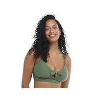 body glove olivia maillot de bain standard pour femme avec nœud réglable, vert cactus, d