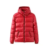 manteau d'hiver thermique pour homme - doudoune épaisse - parka pour homme - vêtement d'extérieur chaud blanc - doudoune rouge - xxl, rouge, xxl
