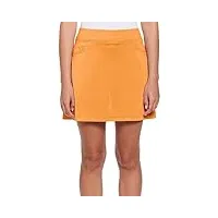 callaway jupe-short de golf heather pour femme avec tissu extensible, technologie truesculpt et opti-dri, nectarine htr, taille s
