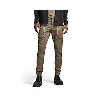 g-star raw pantalon cargo zip pocket 3d skinny homme ,brun (deep walnut d21975-c105-b743), 33w / 32l