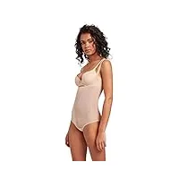 wolford body en tulle pour femmes, nude, 44