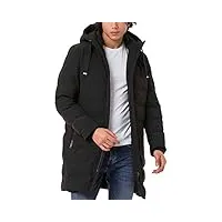 redbridge veste matelassée pour homme, veste d'hiver, parka, manteau bubble jacket, noir , xl