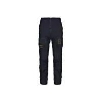 aeronautica militare pantalon anti-g pa939ct83, homme, pantalon cargo, 08312 blue black, 3xl