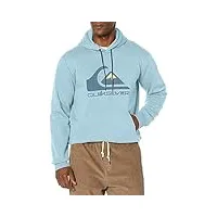 quiksilver men's big logo hood pullover hoodie sweatshirt, clear sky 233