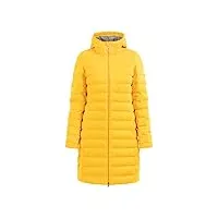 dreimaster manteau matelassé surpiquant régulateur de glace mi-saison/veste d'hiver, jaune, m femme