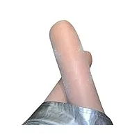 aciyd 5 pièces/ensemble femmes bas brillant nacré haute élasticité nue jambe artefact jambe nue collants clubwear (gris clair a)