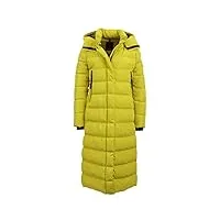 fuchs schmitt long manteau matelassé fluo avec capuche, jaune, 38