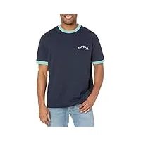 nautica t-shirt imprimé pour homme, bleu marine, taille m
