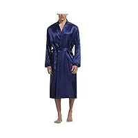 pyjama mince pour hommes robe décontractée respectueux de la peau couleur unie chemise de nuit pour hommes service à domicile, ozzki, b, m
