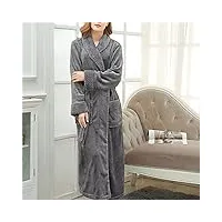 flanelle Épaissie chemise de nuit femmes hiver longue grande taille pyjamas service à domicile, ozzki, a, code xl