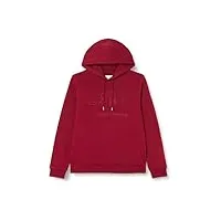 gant reg tonal shield sweat à capuche sweatshirt, rouge plumped, xxl femme