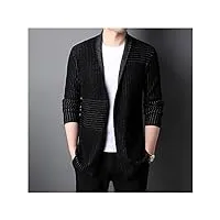 mgwye knit street wear mens long cardigan retro pull casual manteaux veste homme vêtements (color : 1-pack, size : xxxxl code)