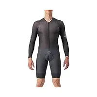 castelli 4523007-010 body paint 4.x speed suit men's body black m