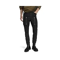 g-star raw pantalon cargo zip pocket 3d skinny homme ,noir (dk black d21975-d504-6484), 33w / 30l