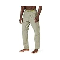 calvin klein homme pantalon de pyjama sleep pant long, multicolore (olive branch chambray), m