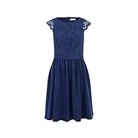 vera mont robe de cocktail en dentelle pour femme, bleu, 38