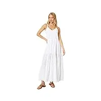 splendid wynona robe à œillets pour femme décontractée, blanc/jardin opulent, xs