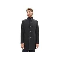 tom tailor 1037407 manteau en laine, 32525-grey big herringbone optic, xl homme