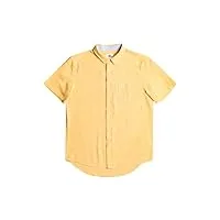 quiksilver mens regular fit woven tops - time box (wheat, large)