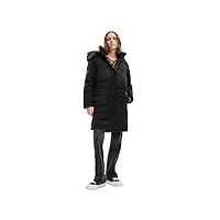 desigual padded_kelowna manteau long pour femme, noir