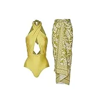 sdfgh bretelles croisées maillot de bain mode creux outback bikini sexy sangle maillot de bain en mousseline de soie pantalon de plage (color : d, size : xl)