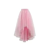 jupon femme rétro style année 50 vintage en tulle audrey hepburn rockabilly petticoat tutu rose