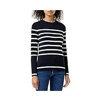 armor lux femme marin pull-over, rich navy/nature, m eu