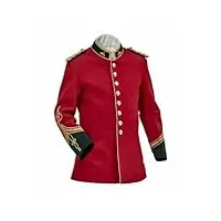 bingo sale british anglo zulu war jacket vintage officers tunique circa jacket hommes & femmes veste de mariage, rouge, 53