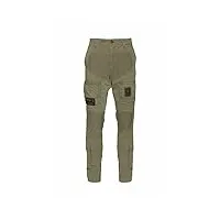 aeronautica militare pantalon anti-g flèches tricolor pa1387ct pour homme, cargo, bermuda, sweat, 39261 vert, l