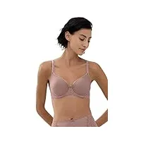 mey soutien-gorge spacer femme - soutien-gorge à armatures respirant - lingerie fine avec beaucoup de dentelle - série amorous - 74808, marron, 100b