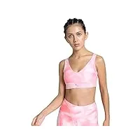 puma soutien-gorge run high impact aop ultraform haut de sous-vêtements, koral ice, xl femme