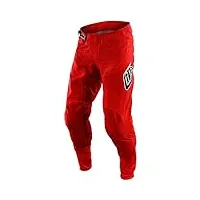troy lee designs pantalon de motocross, rosso, 32 mixte
