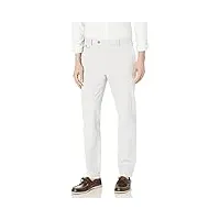brooks brothers pantalon chino slim fit en popeline de coton supima stretch décontracté, blanc, 34w / 32l hombres