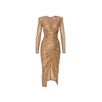 swing fashion nicole | gold | s (36) robe de soirée formelle, 38 aux femmes