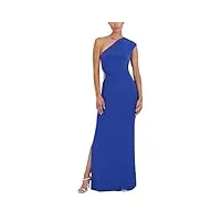 bcbgmaxazria robe asymétrique pour femme avec découpe en strass, bleu, taille m