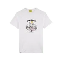 oxbow p2telekar tee shirt manches courtes imprimé blanc