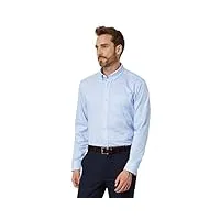 johnston & murphy chemise stretch xc flex pour homme, cercle bleu clair, taille 3xl
