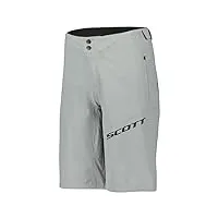 scott endurance short de cyclisme court (avec pantalon intérieur) gris clair 2023 taille s (44/46)